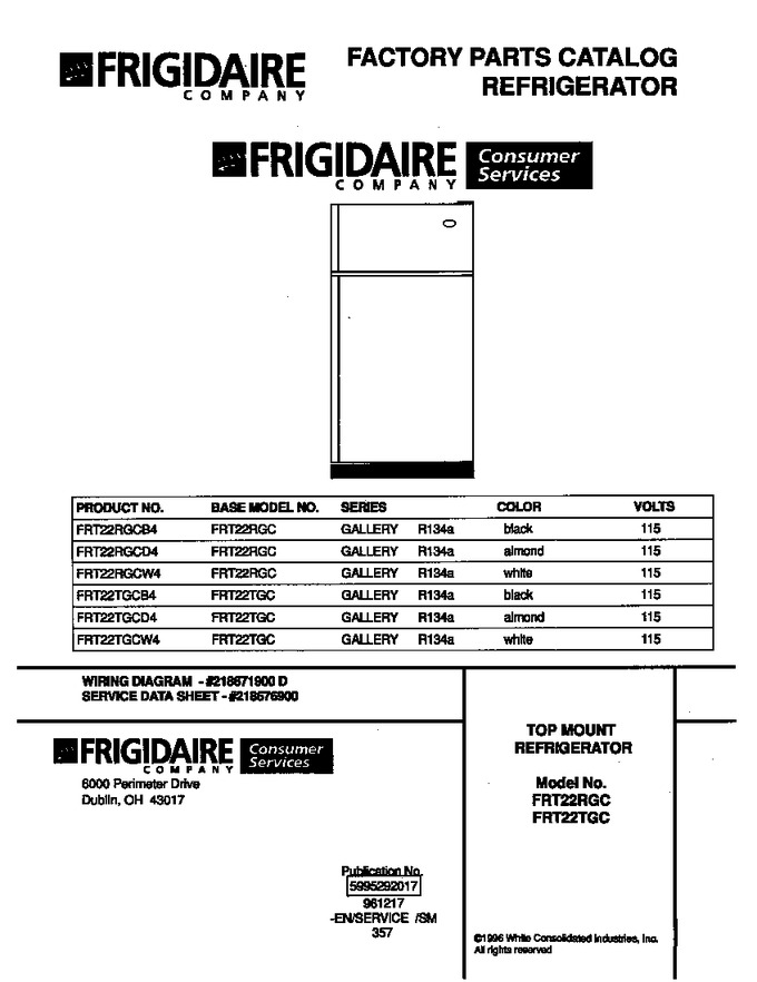 Diagram for FRT22RGCB4