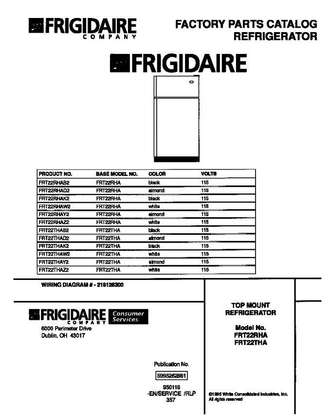 Diagram for FRT22THAY2