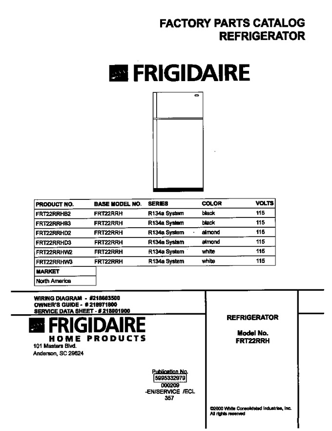 Diagram for FRT22RRHB2