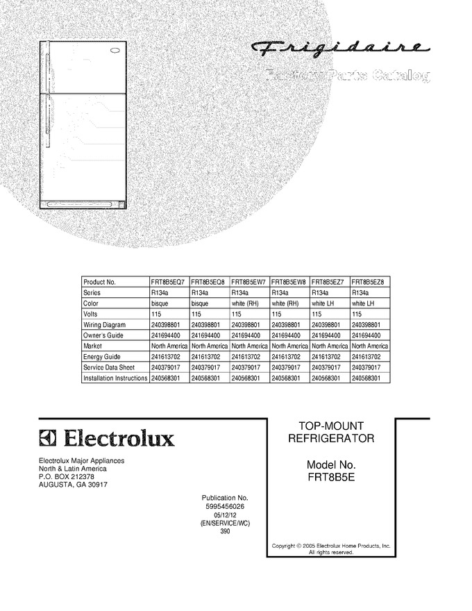 Diagram for FRT8B5EZ8