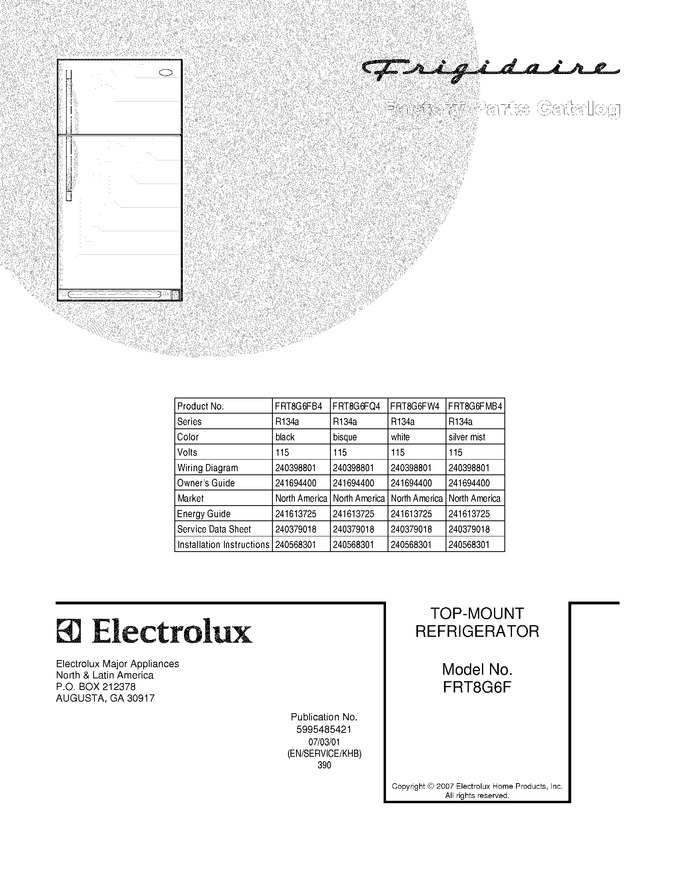 Diagram for FRT8G6FW4