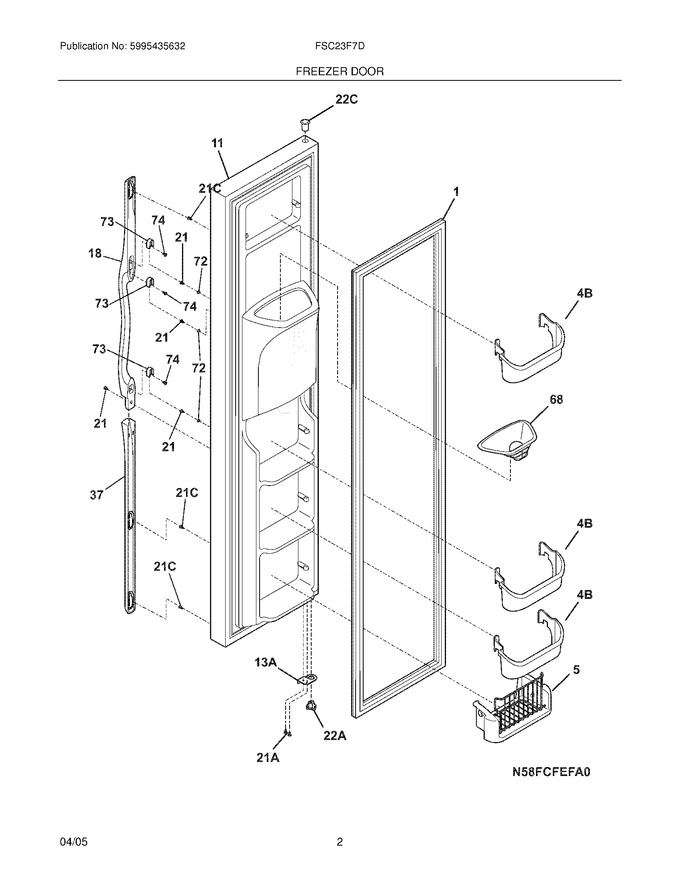 Diagram for FSC23F7DW3