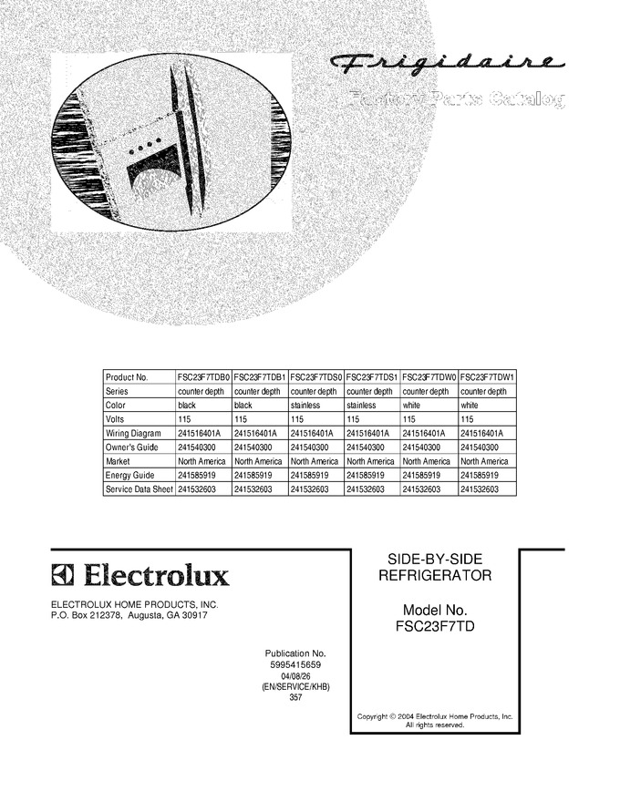 Diagram for FSC23F7TDW0