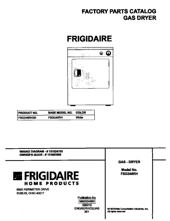 Diagram for FSG346RHS0