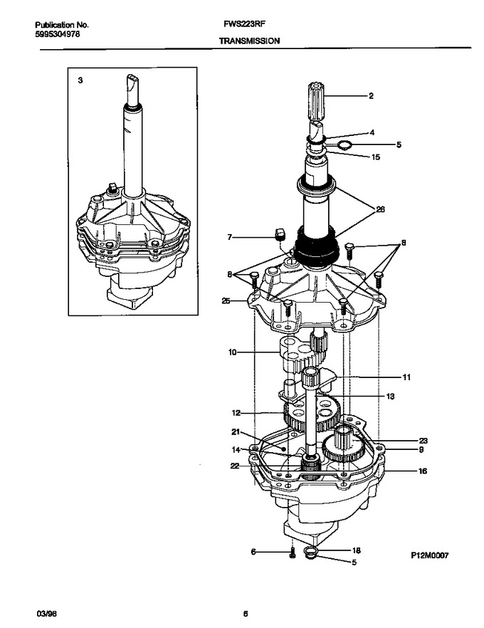 Diagram for FWS223RFS0