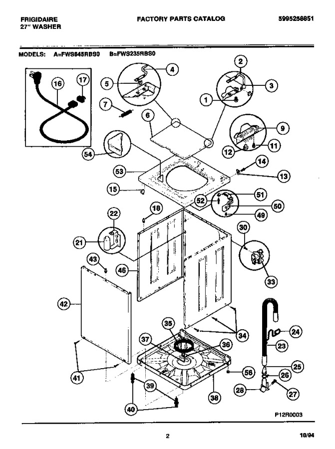Diagram for FWS645RBS0