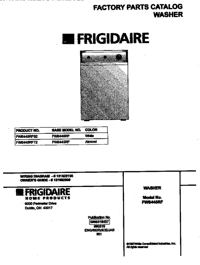 Diagram for FWS445RFT2