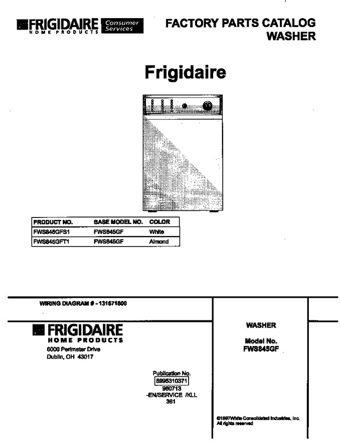 Diagram for FWS845GFT1