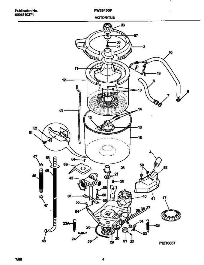 Diagram for FWS845GFS1