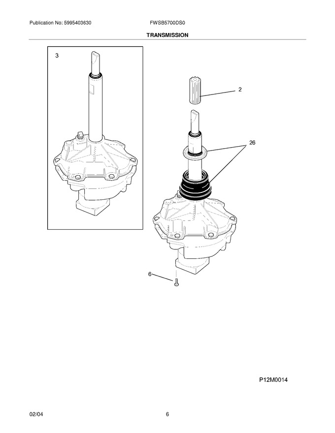 Diagram for FWSB5700DS0