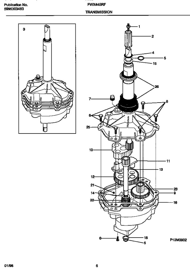 Diagram for FWX445RFT0