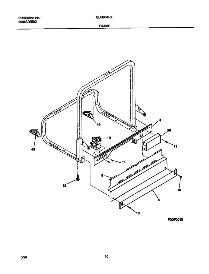 Diagram for GDB634RFR1