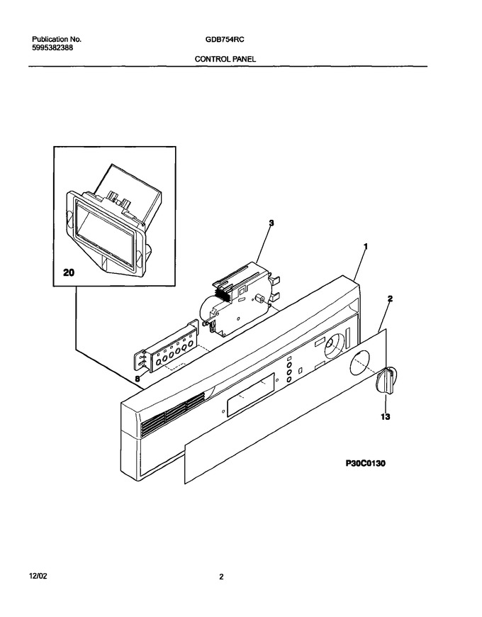 Diagram for GDB754RCQ0
