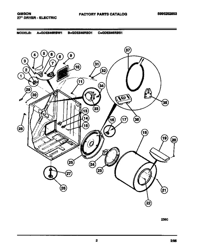 Diagram for GDE546RBW1