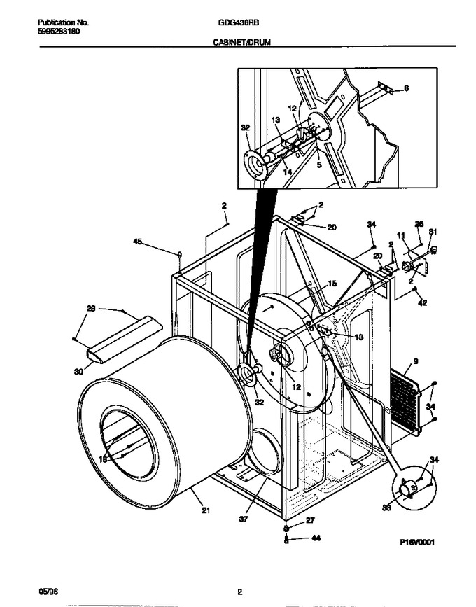Diagram for GDG436RBW2