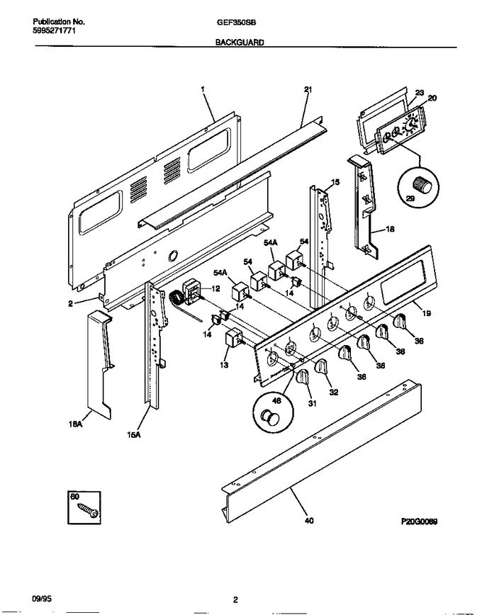 Diagram for GEF350SBDB