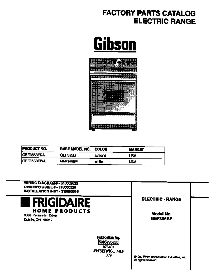 Diagram for GEF355BFWA