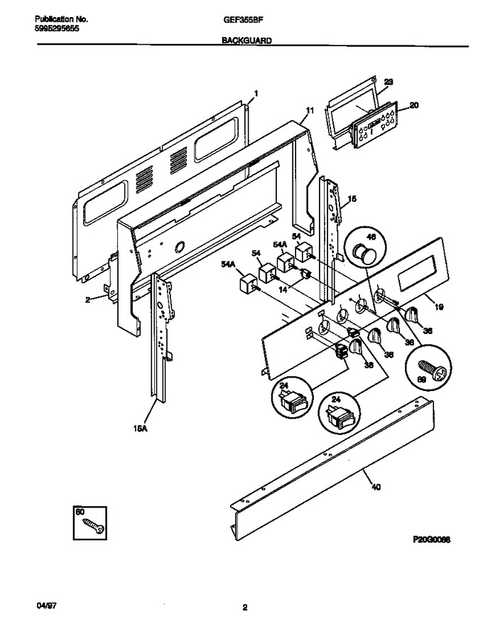 Diagram for GEF355BFWA