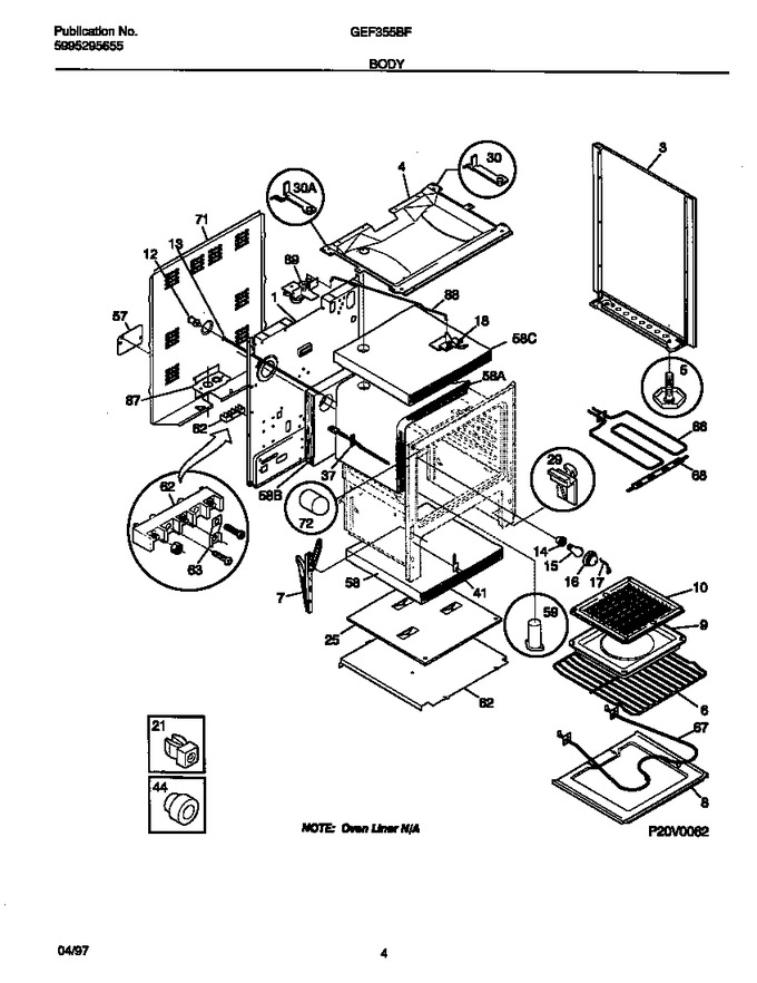 Diagram for GEF355BFDA