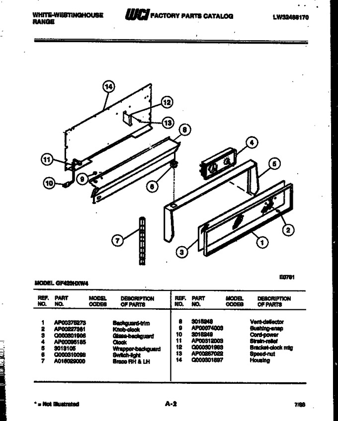 Diagram for GF420HXW4