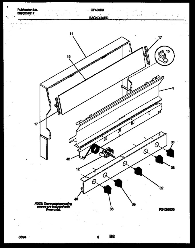 Diagram for GF420RXW3