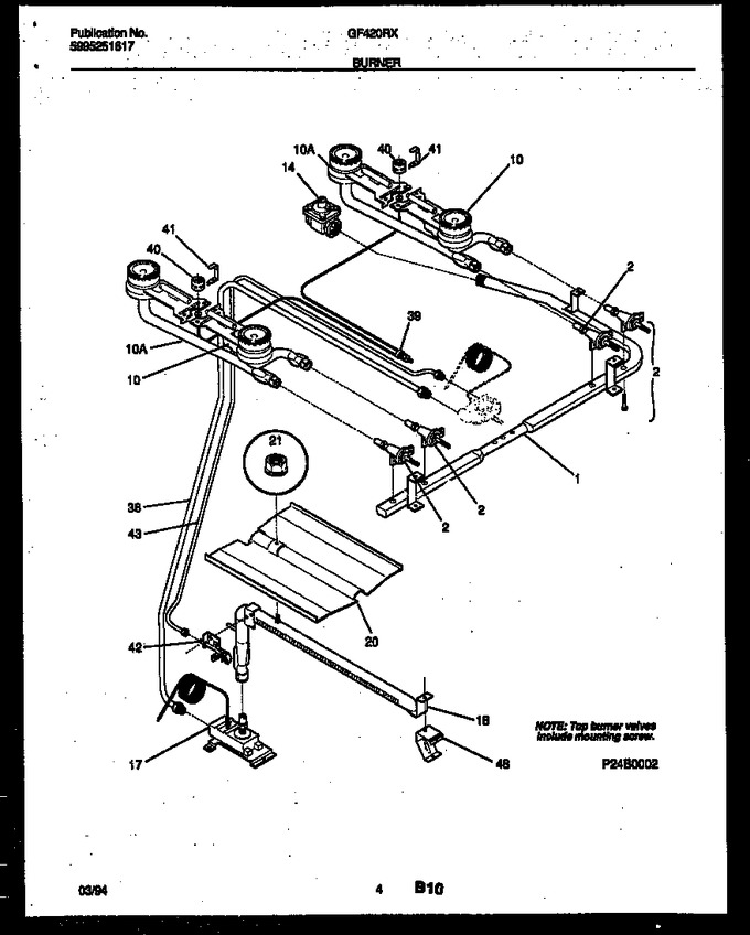 Diagram for GF420RXW3