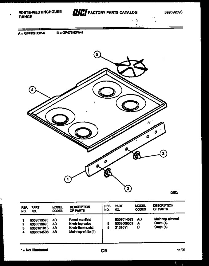 Diagram for GF470HXW5