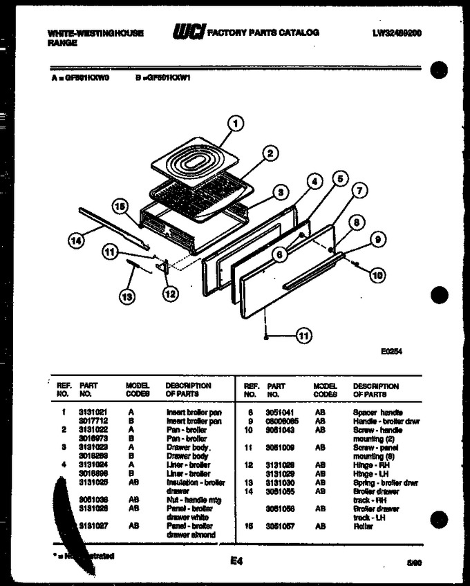 Diagram for GF501KXD0
