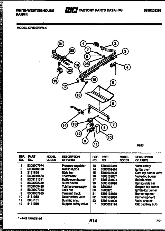 Diagram for GF600HXW4