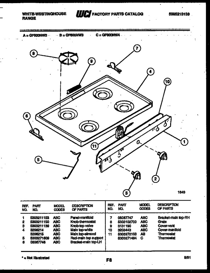 Diagram for GF600NW4