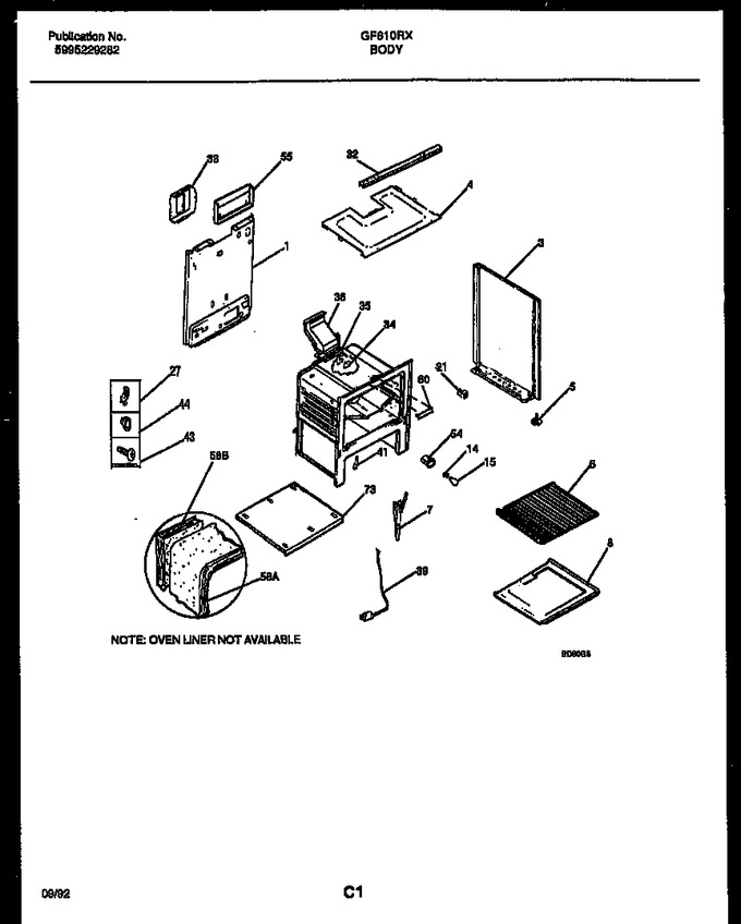 Diagram for GF610RXW1