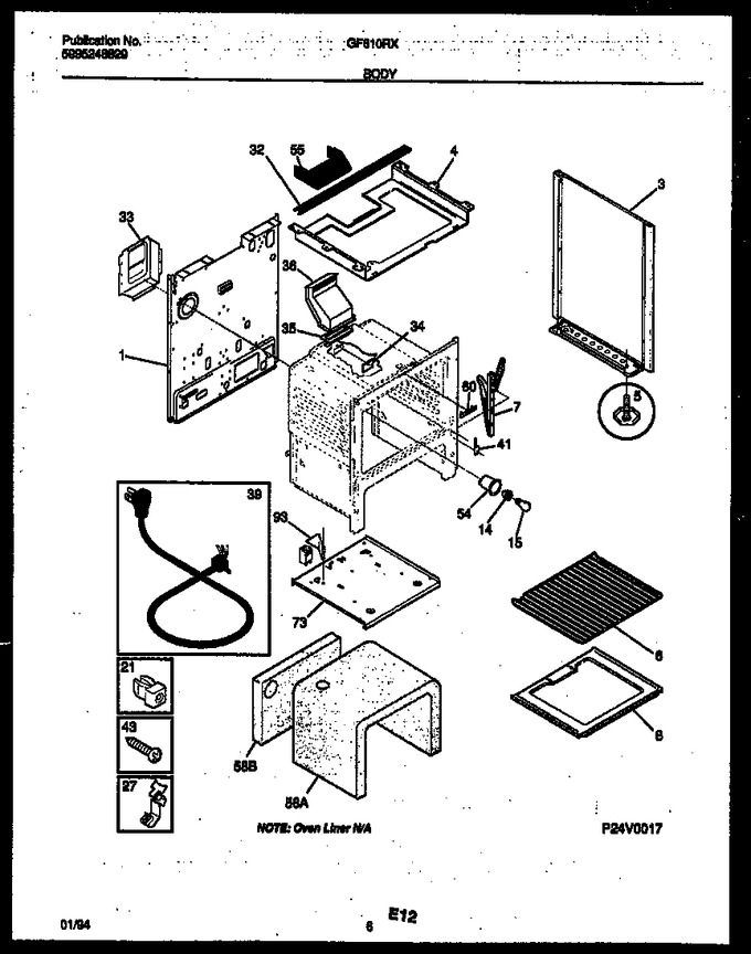 Diagram for GF610RXD4