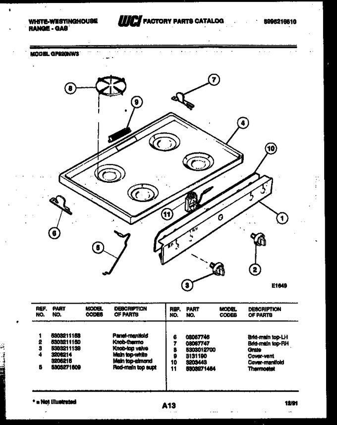 Diagram for GF620NW3