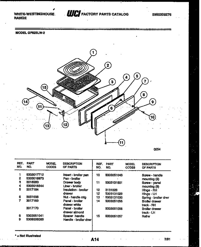 Diagram for GF625LW2