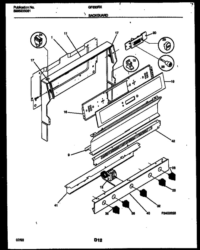 Diagram for GF630RXW3