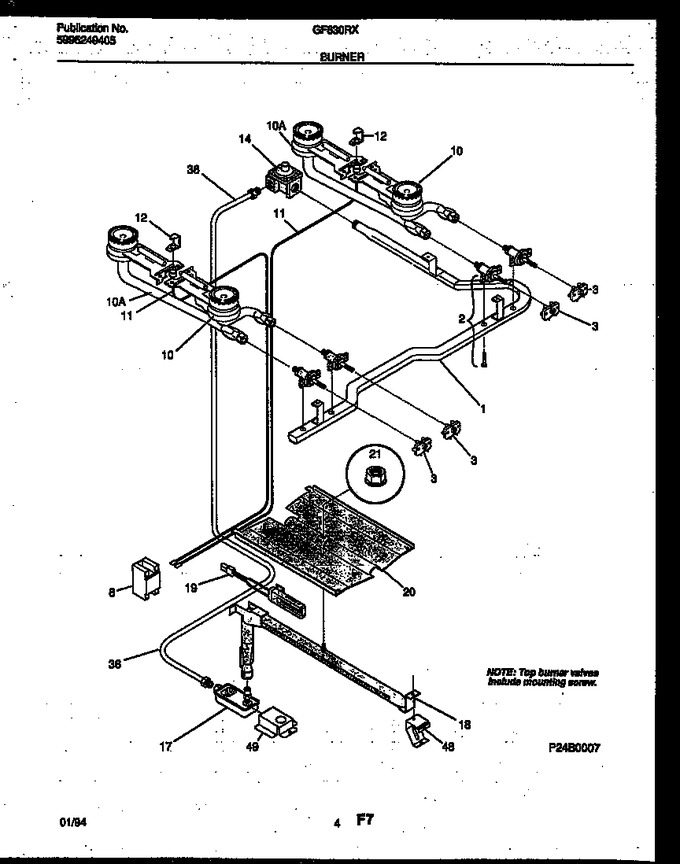 Diagram for GF630RXW4