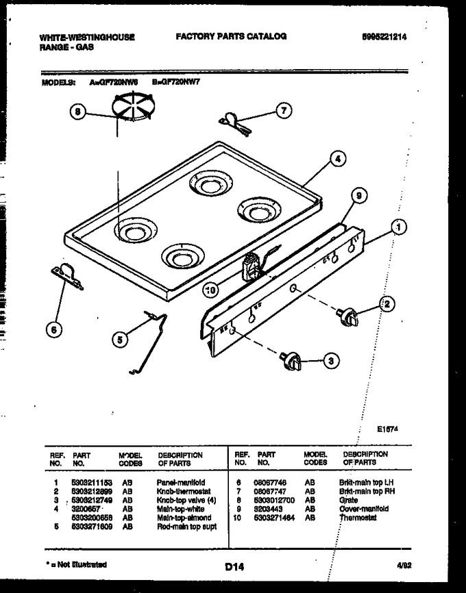 Diagram for GF720ND7