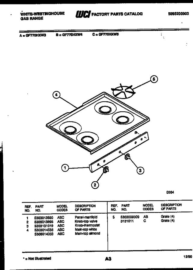 Diagram for GF770HXD4