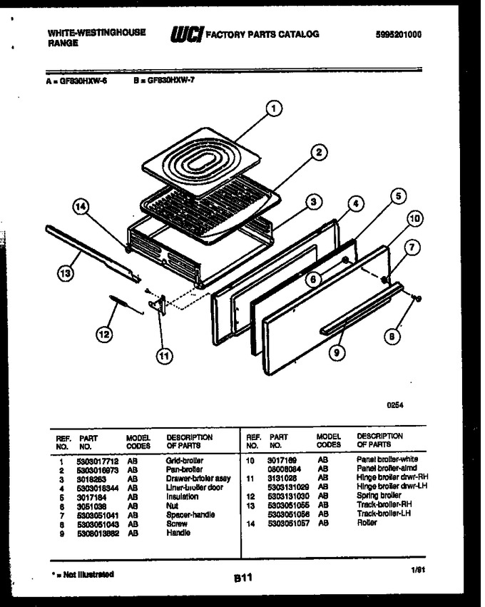Diagram for GF830HXW7