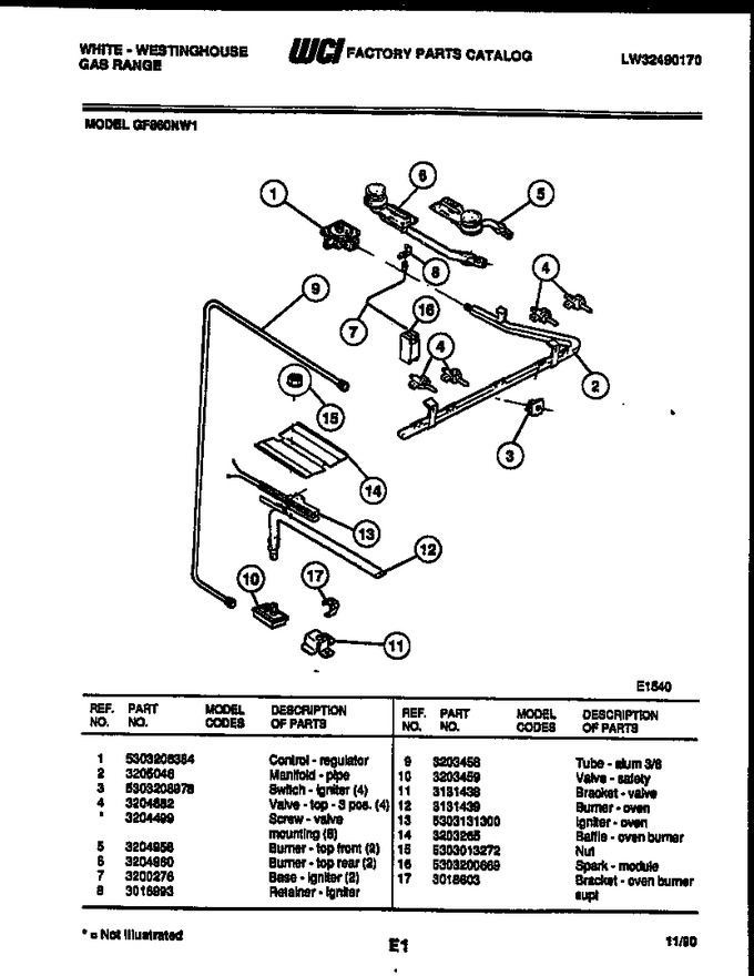 Diagram for GF860NW1