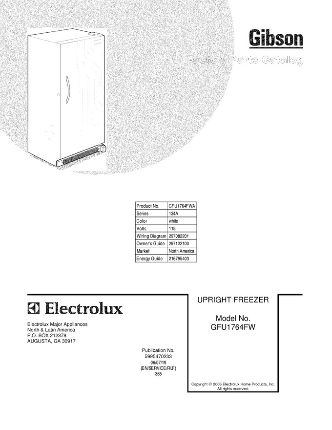 Diagram for GFU1764FWA