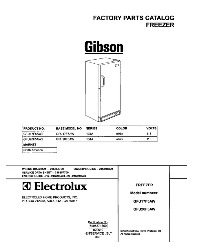 Diagram for GFU17F5AW2
