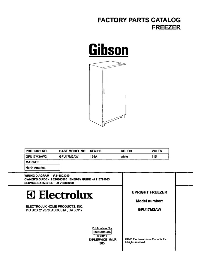 Diagram for GFU17M3AW2