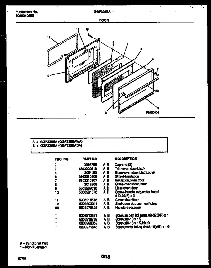 Diagram for GGF325BADA
