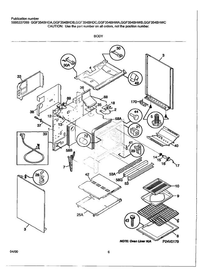 Diagram for GGF354BHWB