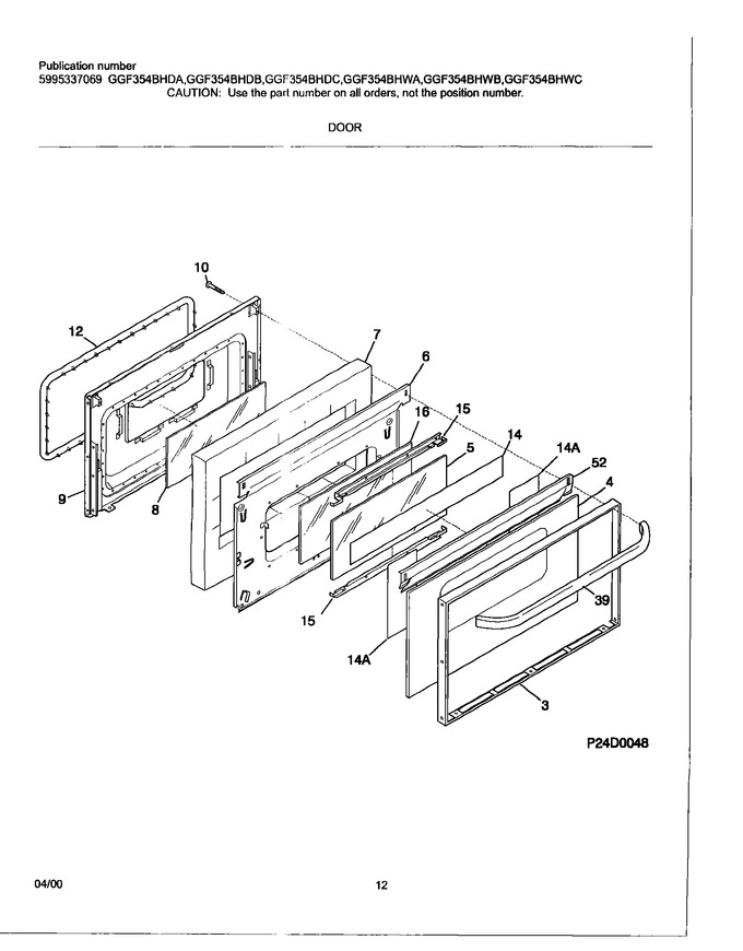 Diagram for GGF354BHWB