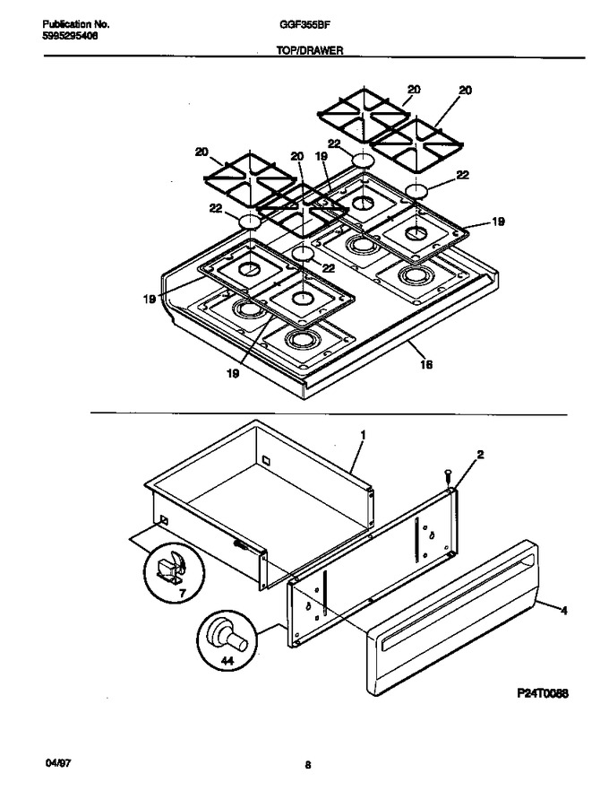 Diagram for GGF355BFWA