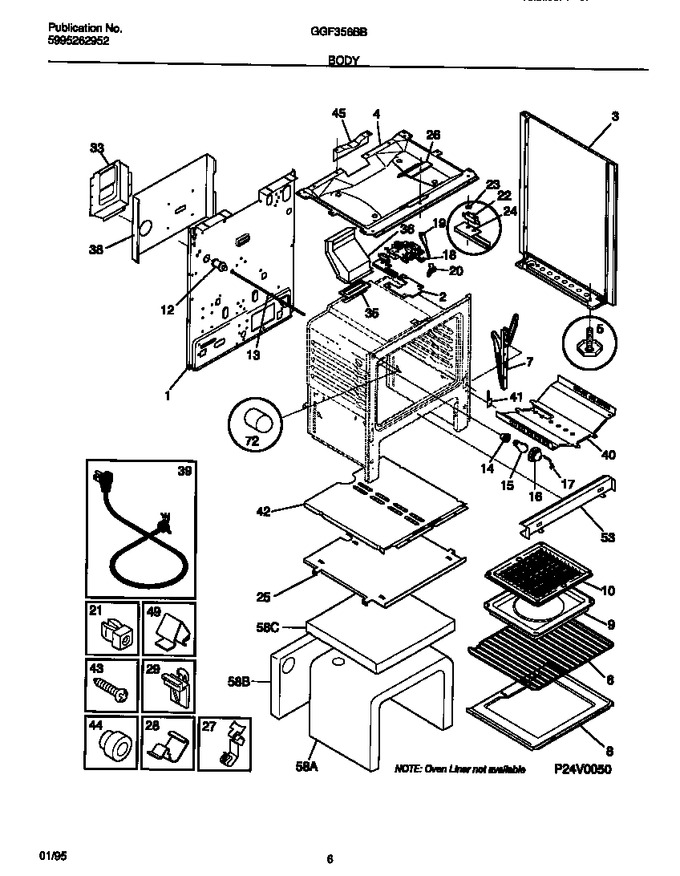 Diagram for GGF356BBWB