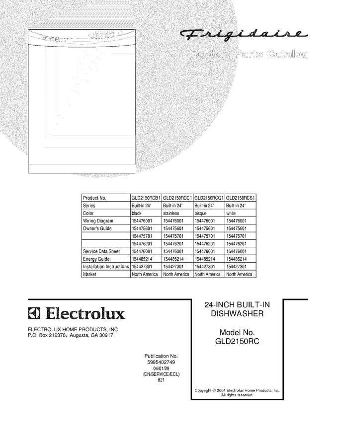 Diagram for GLD2150RCB1