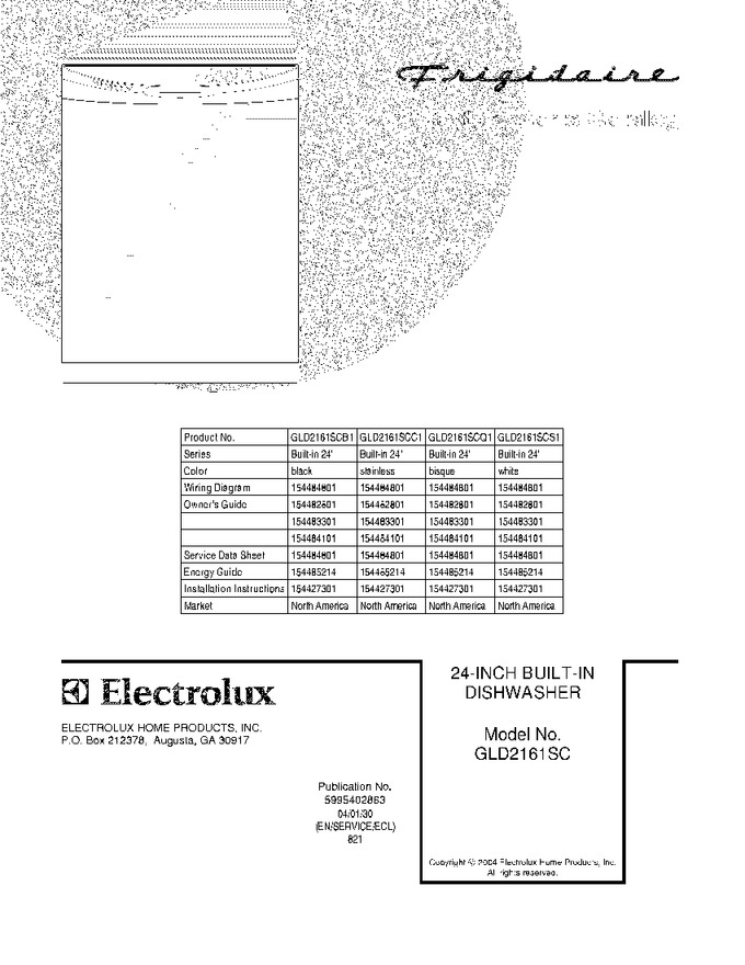 Diagram for GLD2161SCB1
